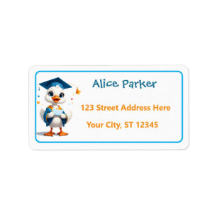 Tiny Goose Graduation Celebration Label