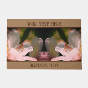 Tiny Grasshopper On Azalea Flower Personalised Doormat