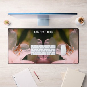 Tiny Grasshopper On Azalea Flower Personalized   Desk Mat