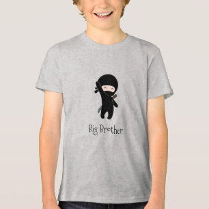 Tiny Happy Ninja - Big Brother Tri-Blend Shirt
