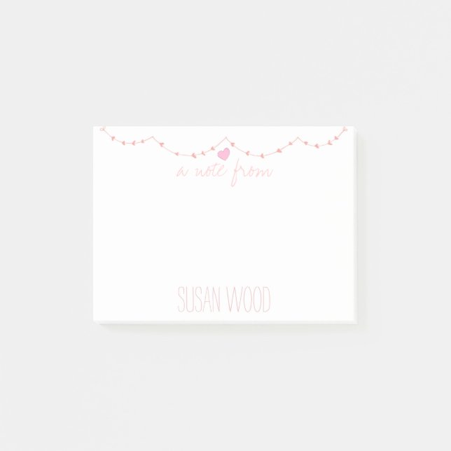 Tiny Hearts Custom Post-it® Notes (Front)