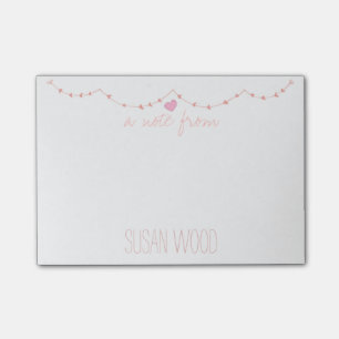 Tiny Hearts Custom Post-it® Notes