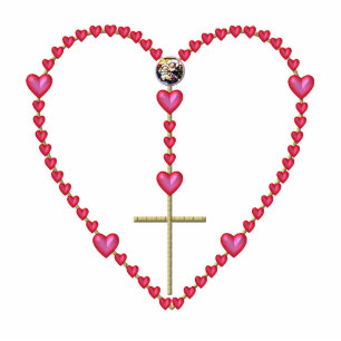 Tiny hearts Rosary Standing Photo Sculpture