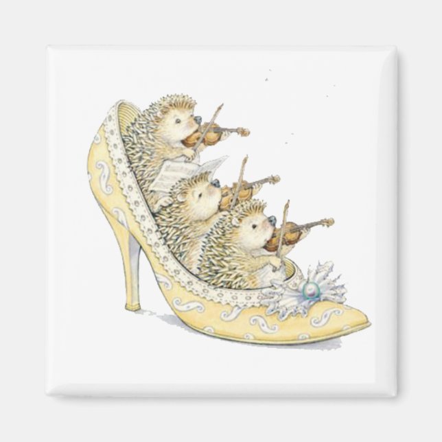 Tiny Hedgehog Orchestra Magnet (Front)