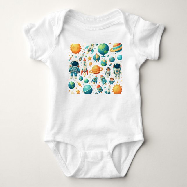  "Tiny Hero" Baby Bodysuit (Front)