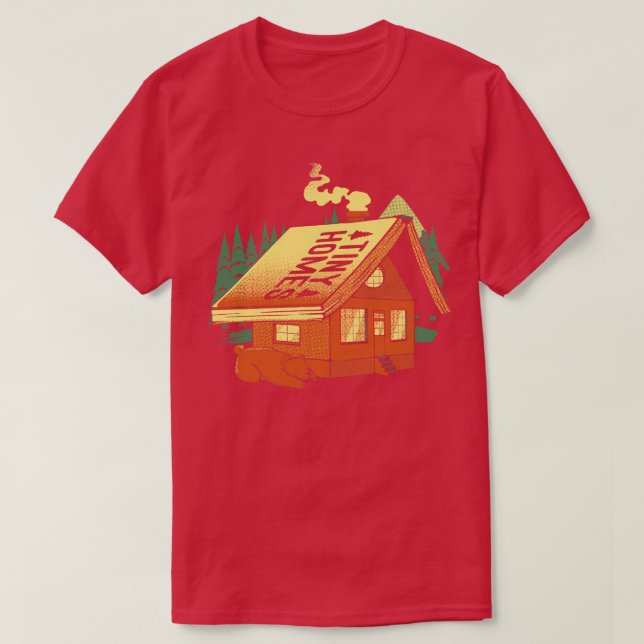 Tiny Homes Cabin on Woods by Tobe Fonseca T-Shirt (Design Front)