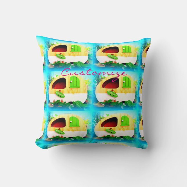 Tiny house casa caravan Thunder_Cove Cushion (Front)