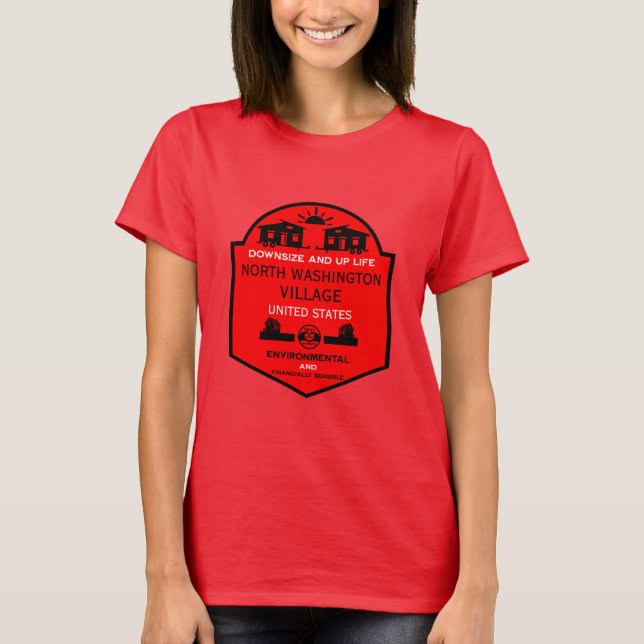 Tiny House Communities Editable T-Shirt (Front)