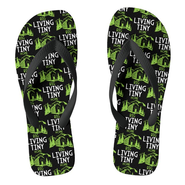Tiny House Gift Flip Flops (Footbed)