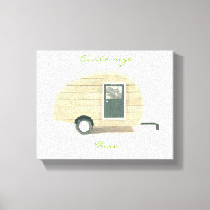 tiny house gypsy caravan natural Thunder_Cove Canvas Print