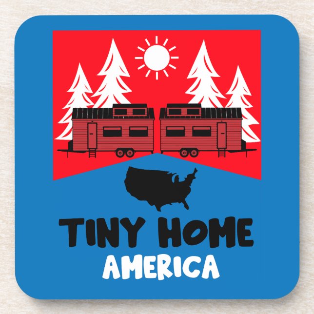 Tiny House Home America Coaster (Front)