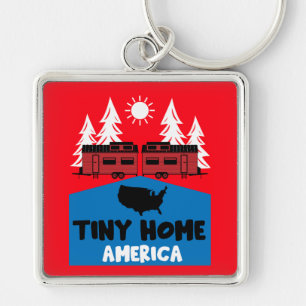 Tiny House Home America Key Ring