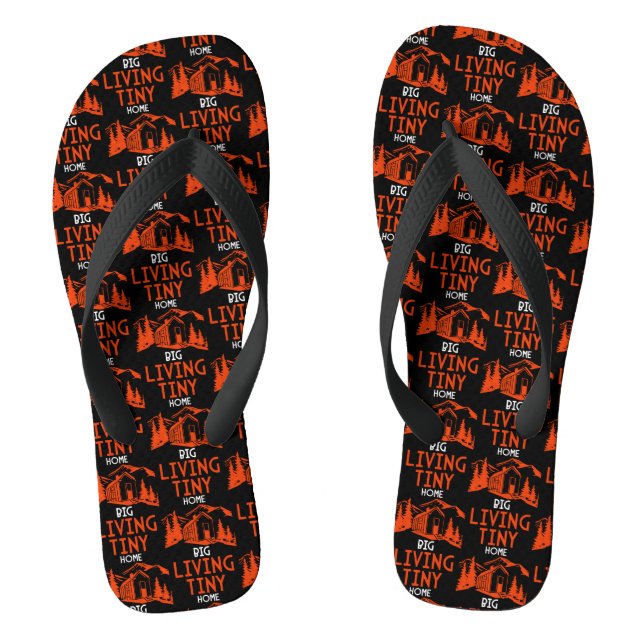 Tiny House Home Apparel Flip Flops (Footbed)