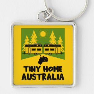 Tiny House Home Australia Key Ring