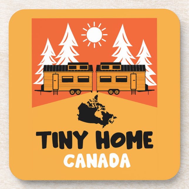 Tiny House Home Canada Coaster (Front)
