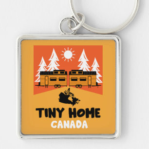 Tiny House Home Canada Key Ring