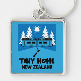 Tiny House Home New Zealand Key Ring