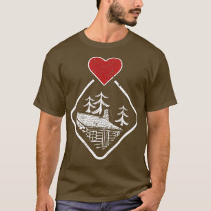 Tiny House Living Log Cabin Tiny House Apparel T-Shirt