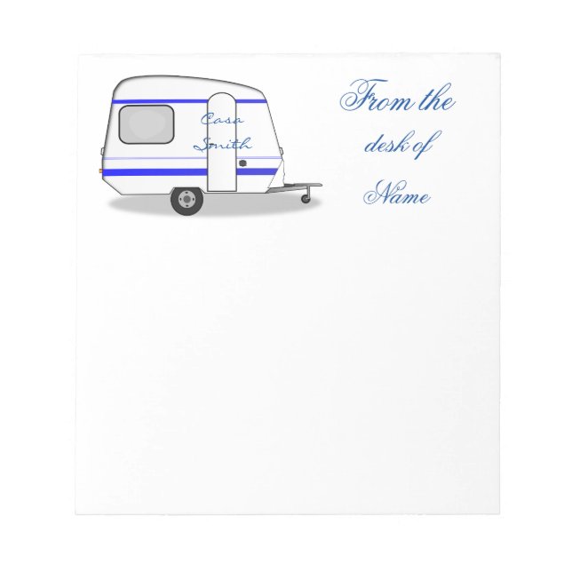 Tiny house streamlined caravan Thunder_Cove Notepad (Front)