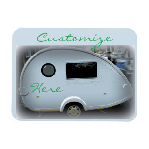 Tiny house teardrop caravan Thunder_Cove Magnet