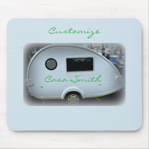 Tiny house teardrop caravan Thunder_Cove Mouse Mat