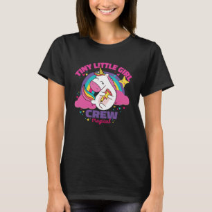 Tiny Human Kids Little Girls of Unicorn Magical Yu T-Shirt