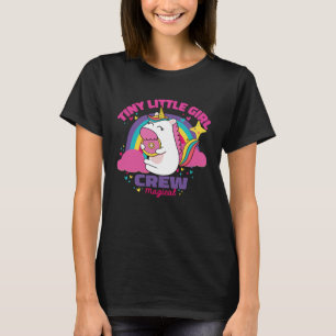 Tiny Human Kids Little Girls of Unicorn Magical Yu T-Shirt