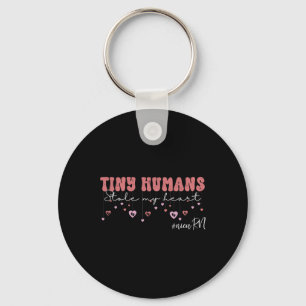 Tiny Humans Stole My Heart Nicu Valentine Neonatal Key Ring