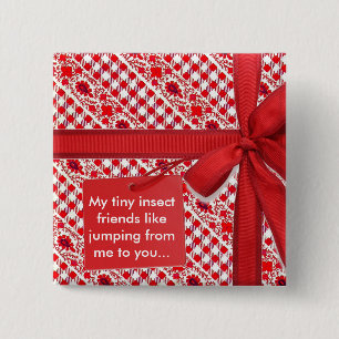Tiny Insect friends... 15 Cm Square Badge