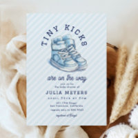 Tiny Kicks Sneakers Sports Blue Baby Shower