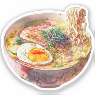Tiny Korean Ramen Soup Art Stickers