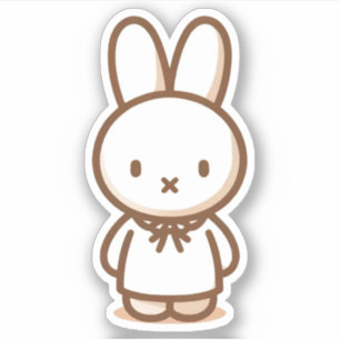 Tiny latte ribbon dress Custom-Cut Vinyl Sticker