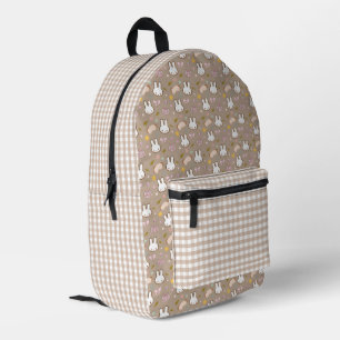 Tiny latte sleeping time printed backpack