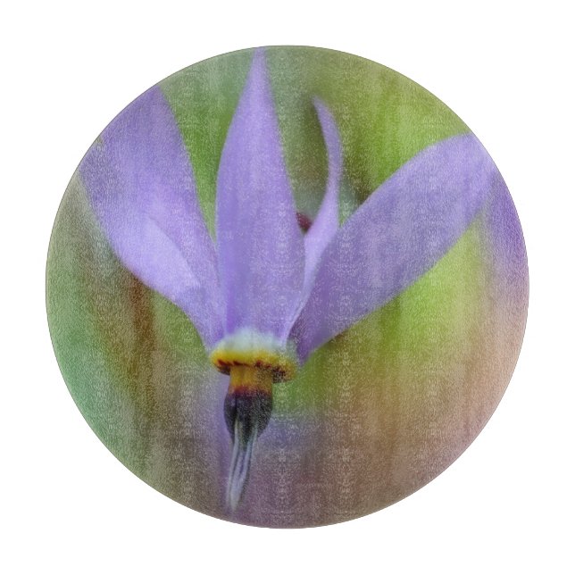 Tiny Lavender Purple Wildflower Nature Cutting Board (Front)