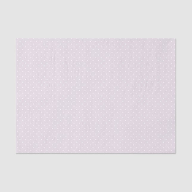 TINY LAVENDER & WHITE POLKA DOTS TISSUE PAPER (Front)