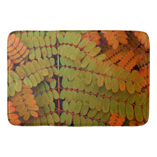 Tiny Leaves Pattern Bath Mat