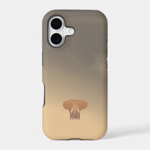 Tiny little elephant in Sahara