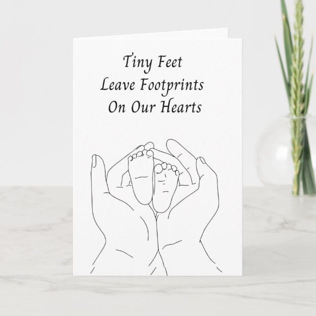 Tiny Little Feet Baby Loss Card  (Front)