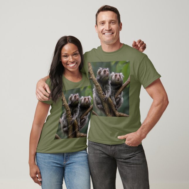Tiny Marmoset Titans Among the Branches, T-Shirt (Unisex)