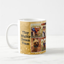 Tiny Mighty DREAM Team Mug - Gold Background