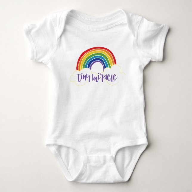 Tiny Miracle Rainbow Baby Bodysuit (Front)