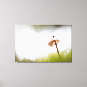 Tiny Mushroom Nature Photo Canvas Print