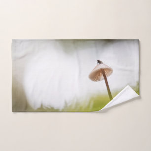 Tiny Mushroom Nature Photo Hand Towel