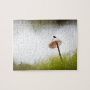 Tiny Mushroom Nature Photo Jigsaw Puzzle