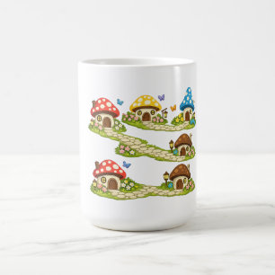 Tiny Mushroom Village Coffee Mug