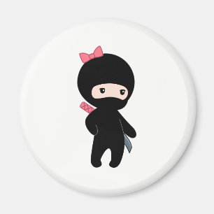 Tiny Ninja Girl Magnet