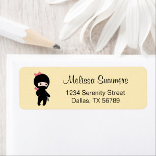 Tiny Ninja Girl on Yellow