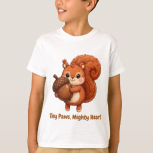 Tiny Paws, Mighty Heart Kids T-Shirt