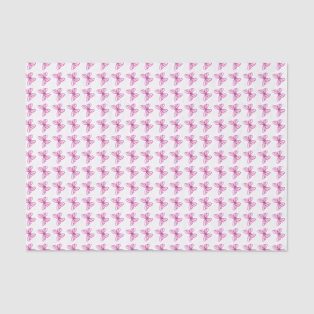 Tiny Pink Butterfly Tissue Paper (Front)