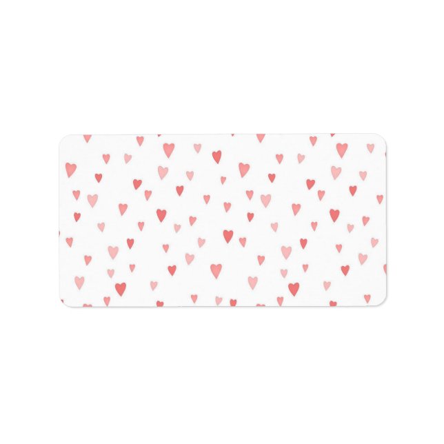 Tiny Pink Hearts Label (Front)